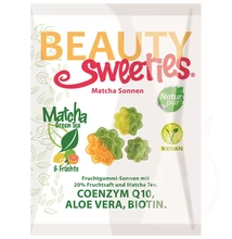 Beauty Sweeties gluténmentes VEGÁN gumicukor matcha napocskák 125 g