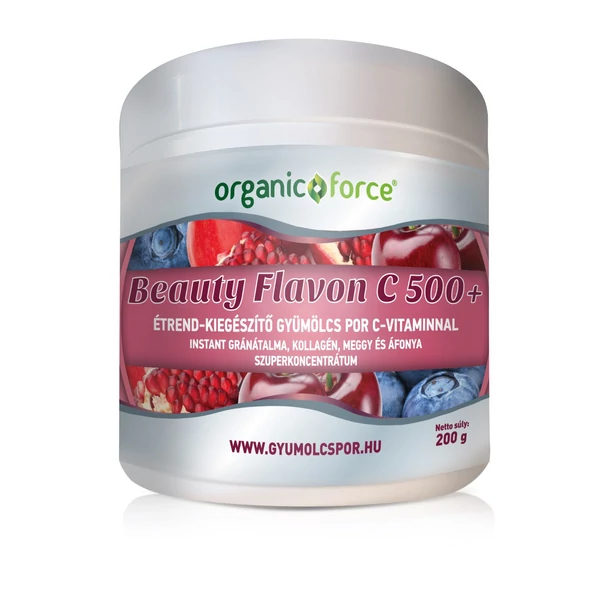 Beauty Flavon C 500+ szuperkoncentrátum 200 g - organic force