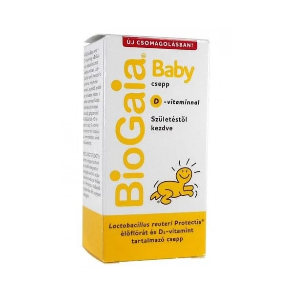  BioGaia Baby étrendkiegészítő csepp + D3-vitamin – 5ml