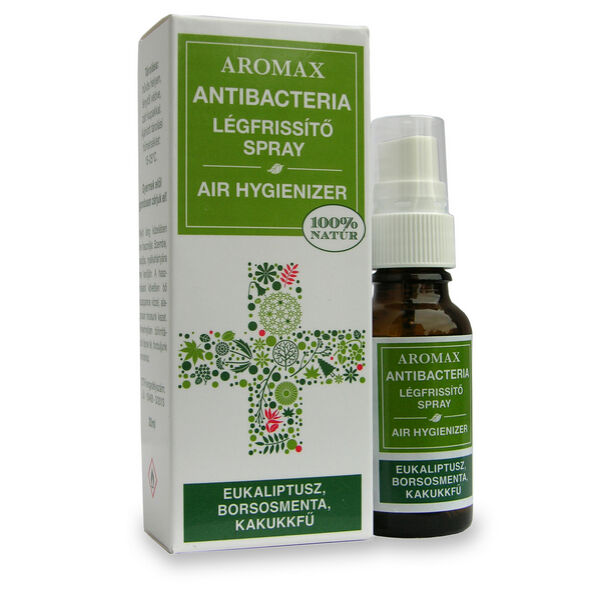Antibacteria légfrissítő spray Eukaliptusz-Borsosmenta-Kakukkfű - Aromax