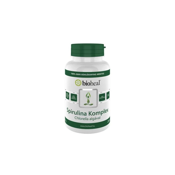 Bioheal Spirulina Komplex Chlorella algával (250 db tabletta)