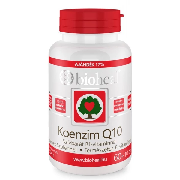 Bioheal Koenzim Q10 60 mg Szelénnel E-vitaminal és B1-vitaminnal (70 db)