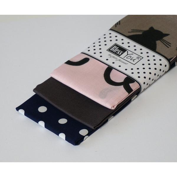 Textil zsebkendő M méret (28x28cm) macskák 3 db-os - Bless You
