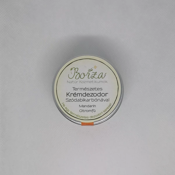 Krémdezodor szódabikarbónával mandarin-citromfű 45 ml - Borza