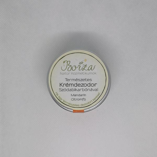 Krémdezodor szódabikarbónával mandarin-citromfű 45 ml - Borza
