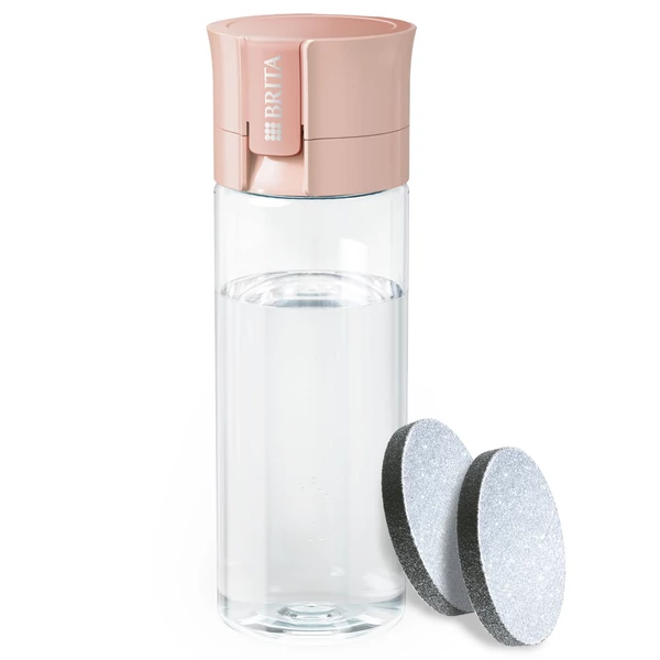 BRITA Vital vízszűrős kulacs, 600 ml (barack) + 2db microdisc szűrő