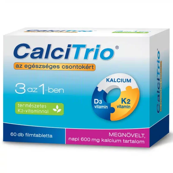 Kalcium+K2+D3 vitamin filmtabletta 60 db - Calcitrio