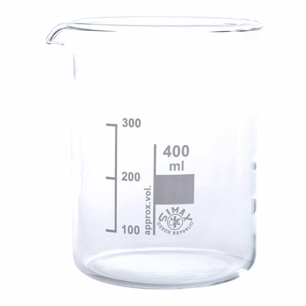 Üveg főzőpohár alacsony 400 ml