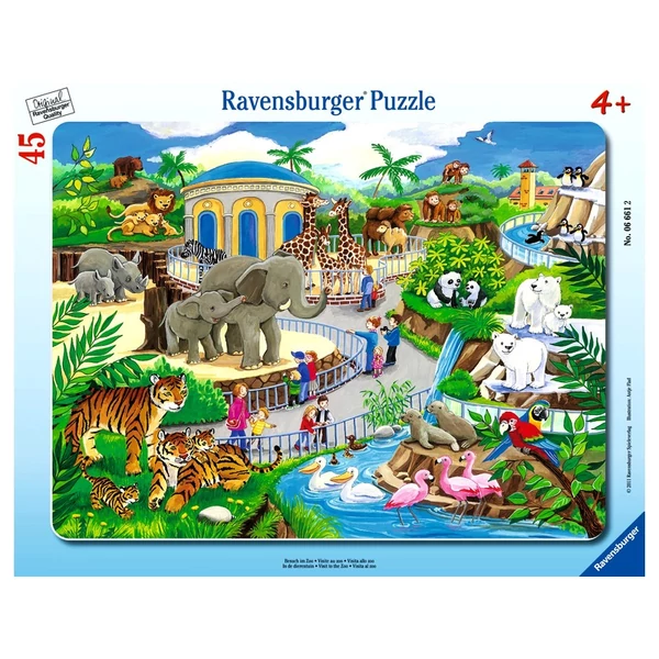 Ravensburger - Puzzle Állatkerti séta, 45 darabos