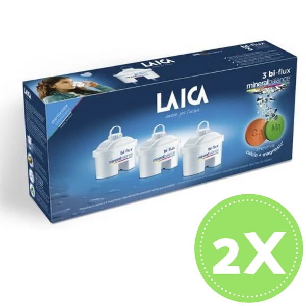 Laica Bi-Flux Mineral Balance vízszűrőbetét 2x3 db akció