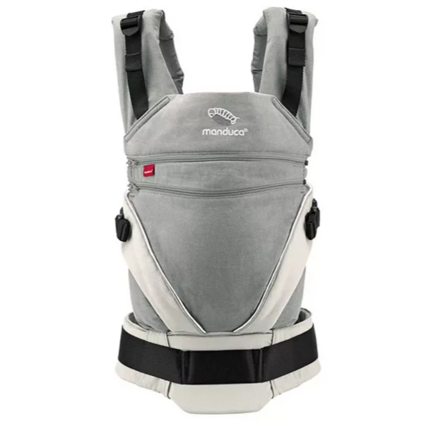 Manduca XT biopamut csatos babahordozó - Grey-White (szürke)