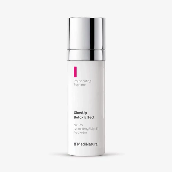 GlowUp Botox hatású arc- és szemkörnyékápoló fluid krém 30 ml - Medinatural