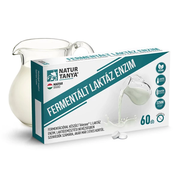 Natur Tanya® Fermentált laktáz enzim 60 db