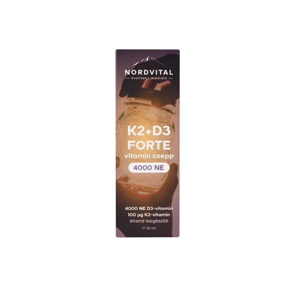 Nordvital D3+K2 Forte csepp 30 ml 60 adag