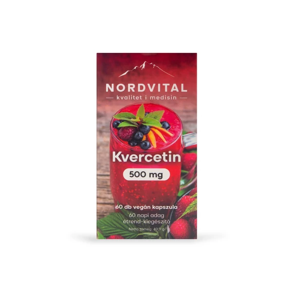 Nordvital Kvercetin 500 mg 60db vegán kapszula
