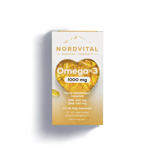 Nordvital Omega-3 Halolaj 60 db
