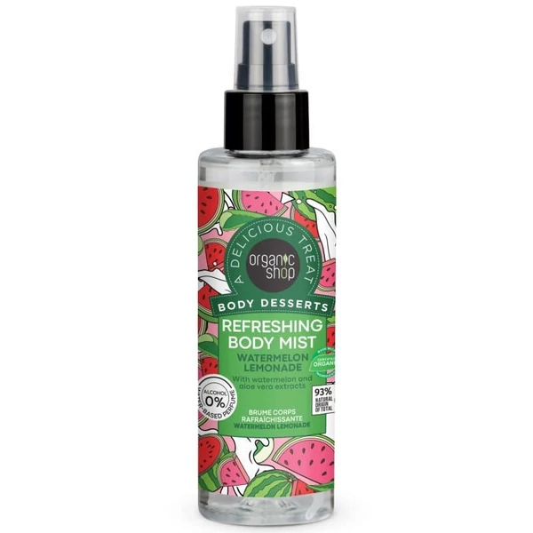  Organic Shop - Görögdinnye-limonádé illatú frissítő testpermet (200 ml)