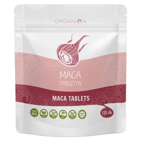 Organiqa bio maca tabletta (tasakos) 120 db