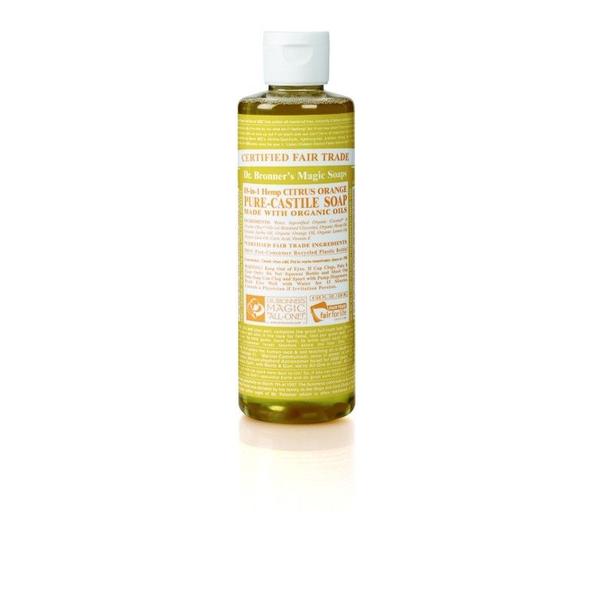 Folyékony szappan és tusfürdő citrus-narancs bio 240 ml - Dr. Bronners