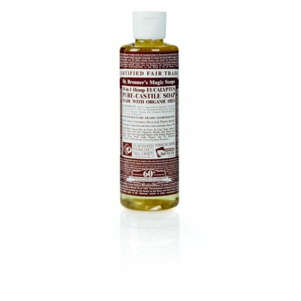 Folyékony szappan és tusfürdő eukaliptusz bio 240 ml - Dr. Bronners