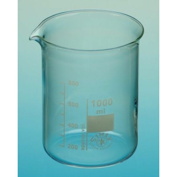 Üveg főzőpohár alacsony 600 ml
