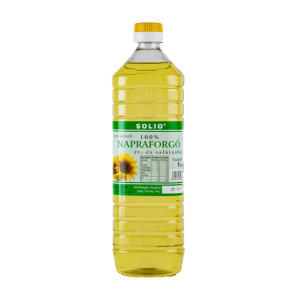 Napraforgó olaj hidegen sajtolt 1000 ml - Solio