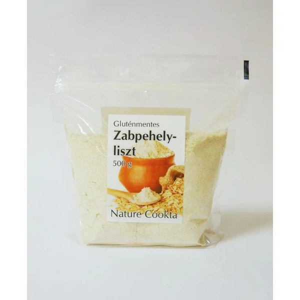 Gluténmentes zabpehelyliszt 500 g - Nature Cookta