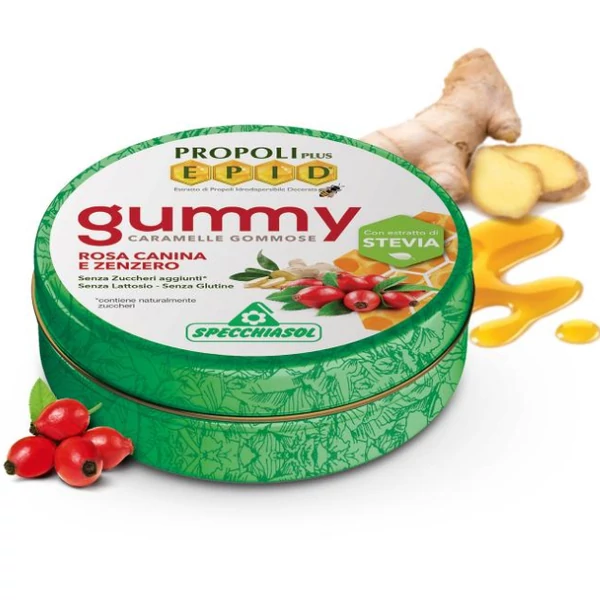 Szopogatós gumicukor - EPID® propolisz, csipkebogyó, gyömbér