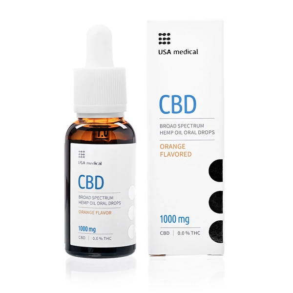 CBD olaj 30ml 1000mg Oral Drops - USA medical