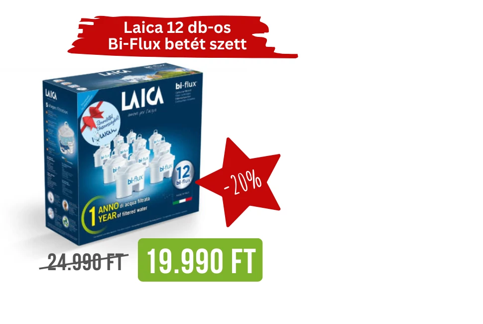 LAICA 12 darabos vízszűrő betét