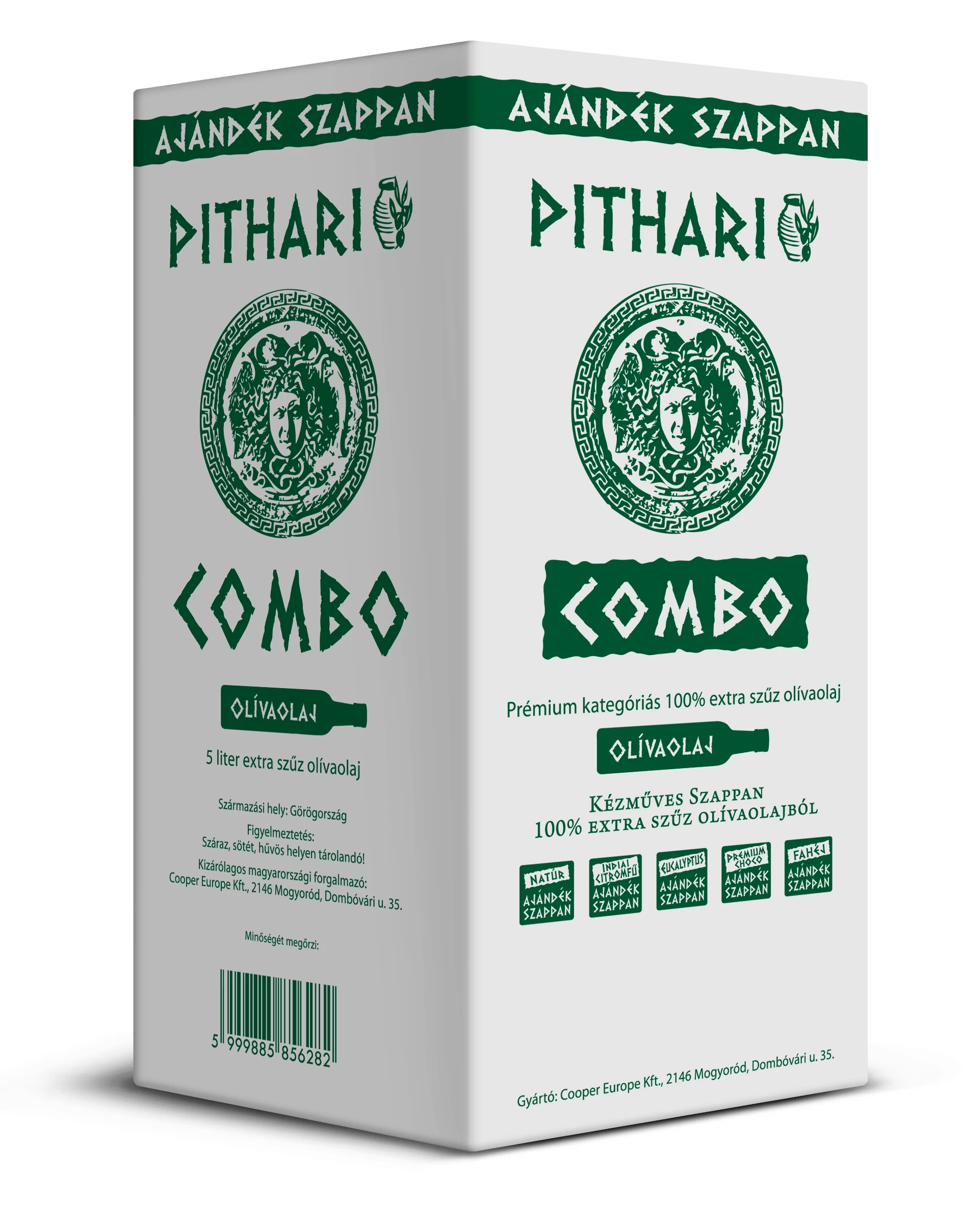 Pithari extra szűz olívaolaj 5 liter + 5 db Pithari szappan