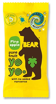 Bear yoyo ananászos természetes gyümölcs tekercs 20 g