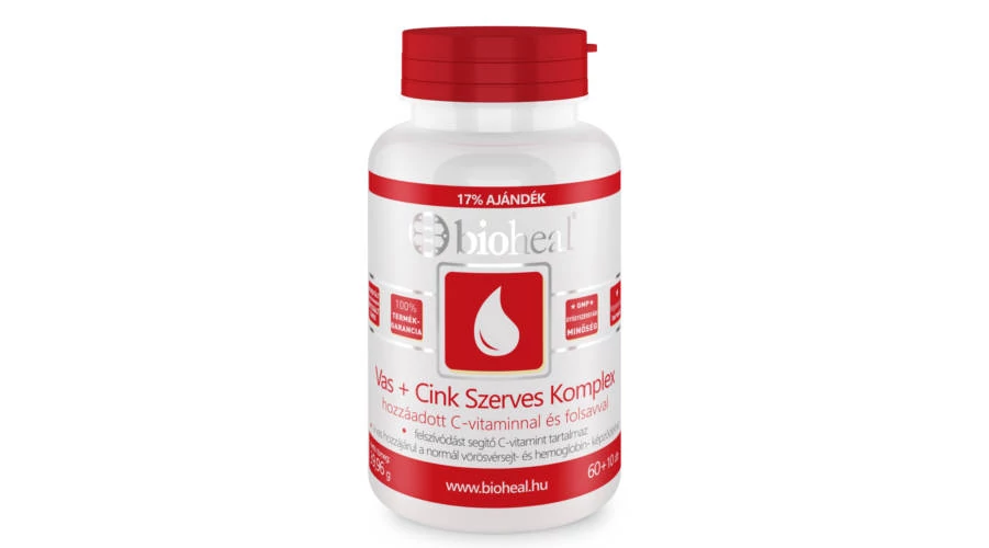 Bioheal Vas + Cink Szerves Komplex (70 db filmtabletta)