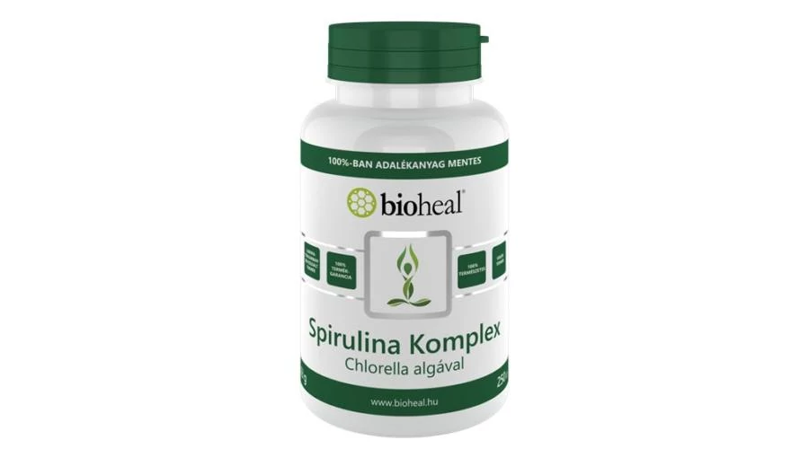 Bioheal Spirulina Komplex Chlorella algával (250 db tabletta)