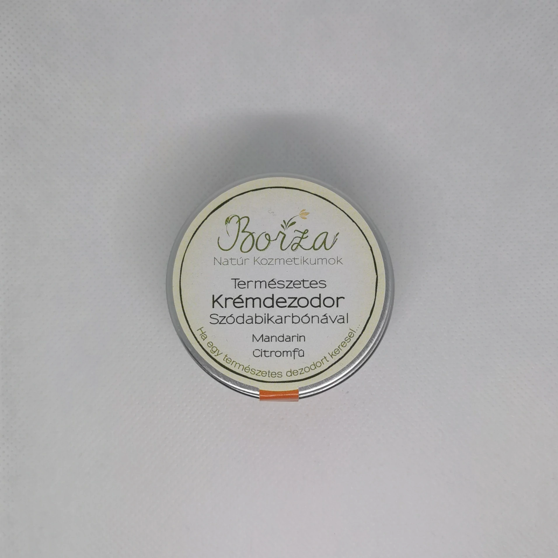 Krémdezodor szódabikarbónával mandarin-citromfű 45 ml - Borza