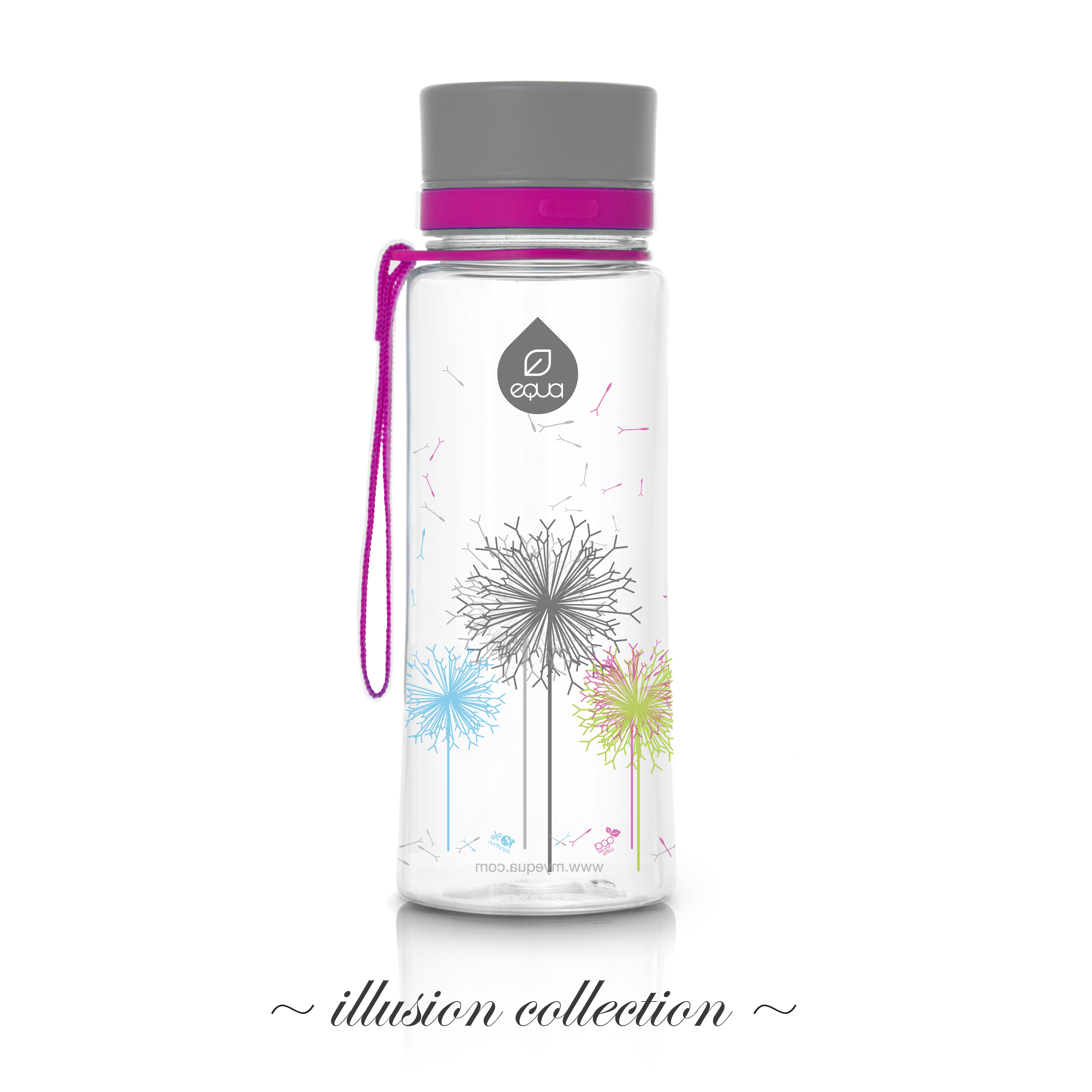 EQUA kulacs bóbitás 600 ml (BPA mentes műanyag)