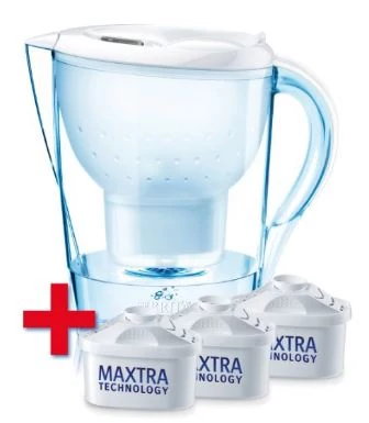 Brita Marella Cool SZETT fehér vízszűrő kancsó 3 db szűrőbetéttel