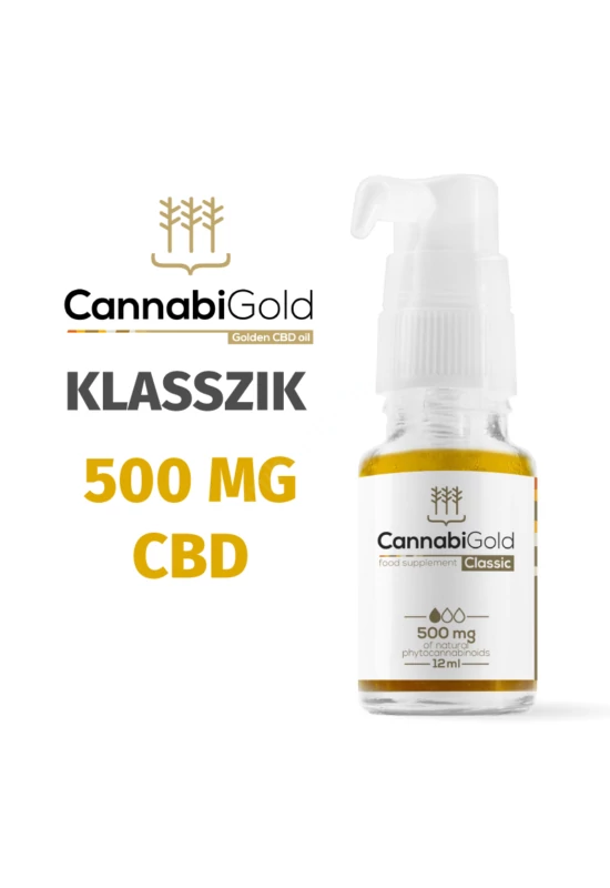CannabiGold Classic CBD olaj 12 ml (500 mg CBD)