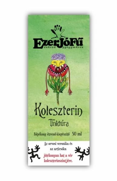 Koleszterin tinktúra gyógynövény cseppek (alkoholos) 50 ml - Ezerjófű