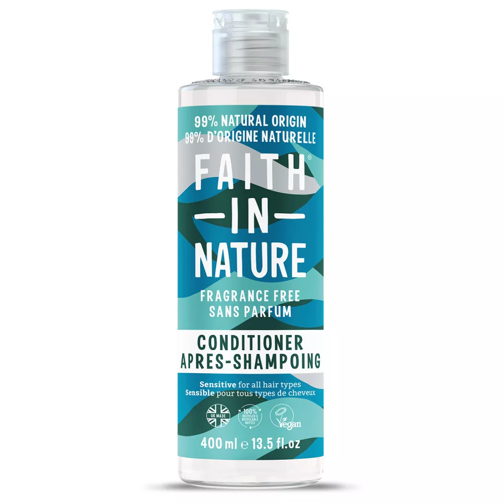 Illatmentes hajkondicionáló - Faith in Nature (400 ml)