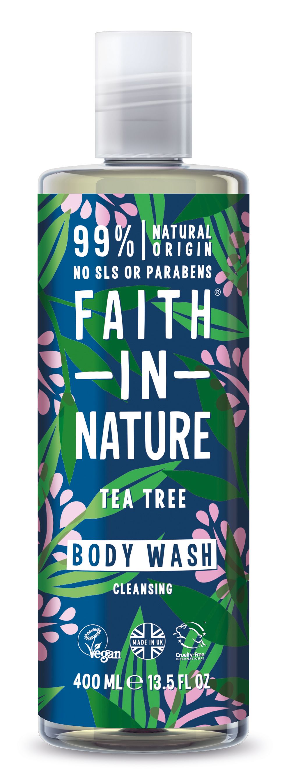 Tusfürdő teafa - Faith in Nature (400 ml)