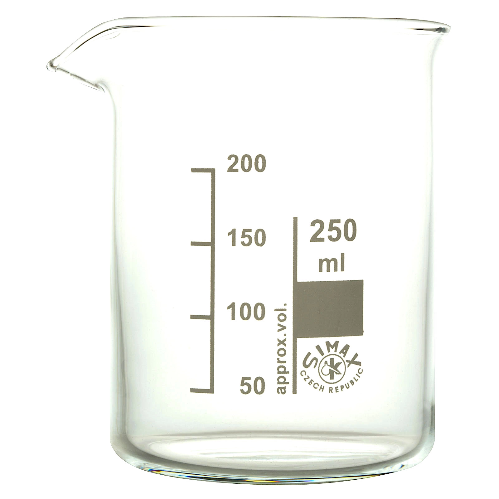 Üveg főzőpohár alacsony 250 ml