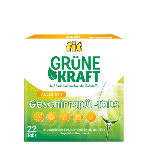 Grüne Kraft gépi mosogató tabletta Alles in 1 22x