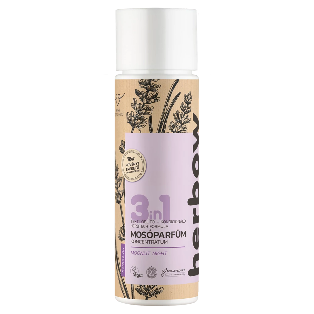 Herbow 3in1 mosóparfüm öblítő és kondicionáló koncentrátum - Holdfényes éj (200 ml)