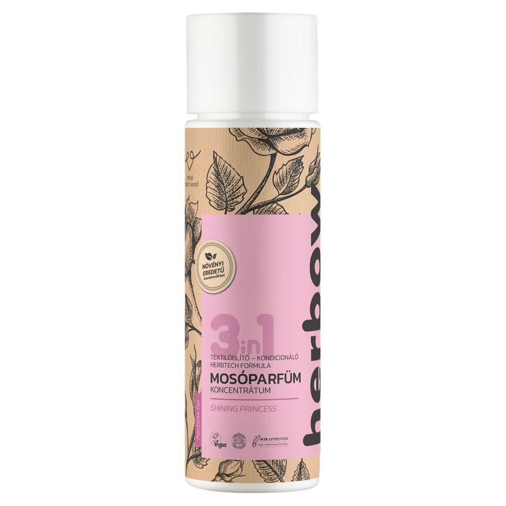 Herbow 3in1 mosóparfüm öblítő és kondicionáló koncentrátum - Tündöklő hercegnő (200 ml)