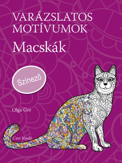 Varázslatos motívumok - Színező - Macskák c. könyv