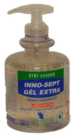 Inno-Sept alkoholos gél, higiénés kézfertőtlenítő 500 ml
