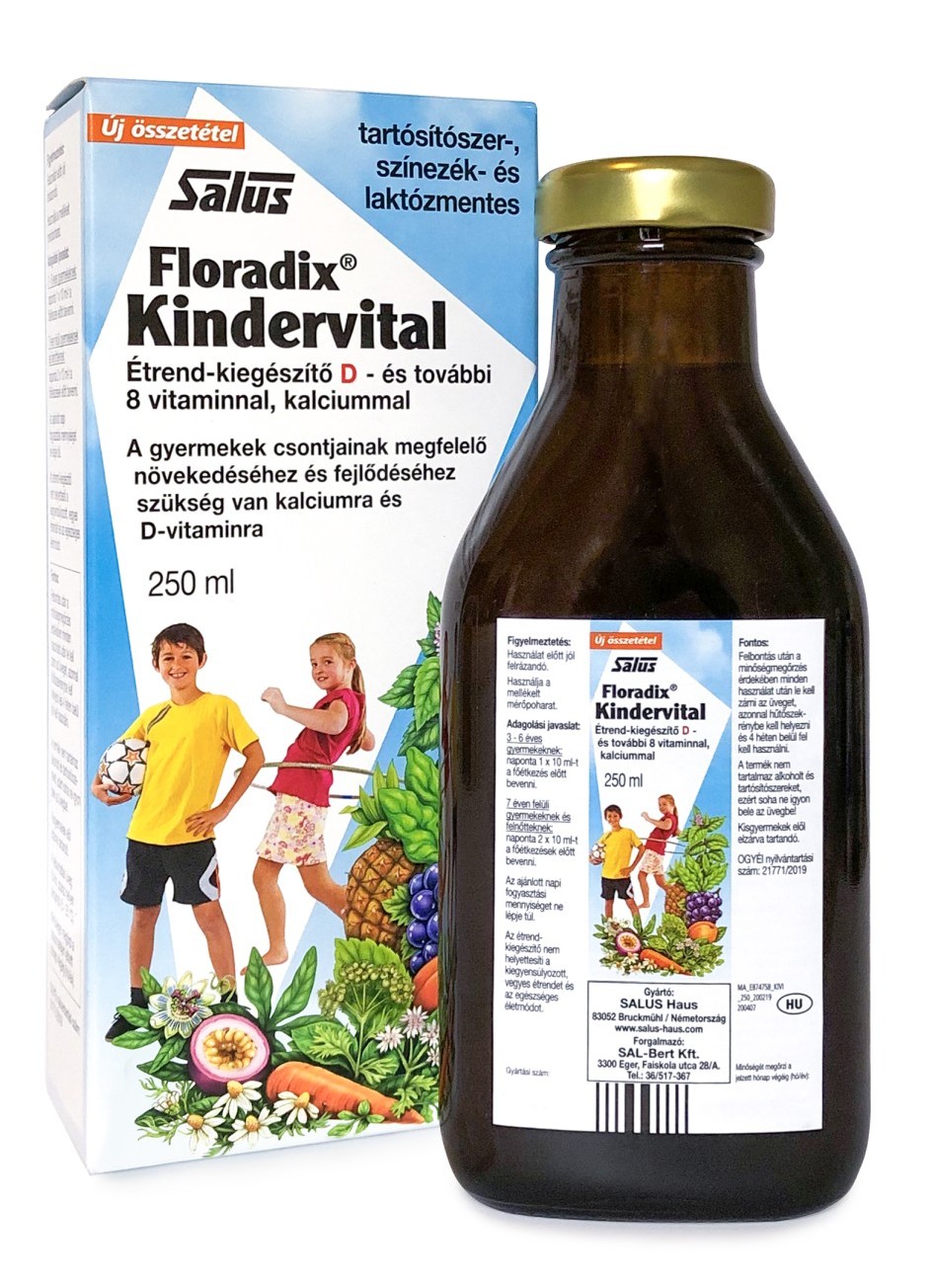 Kindervital szirup gyermekeknek 250 ml - Salus Floradix