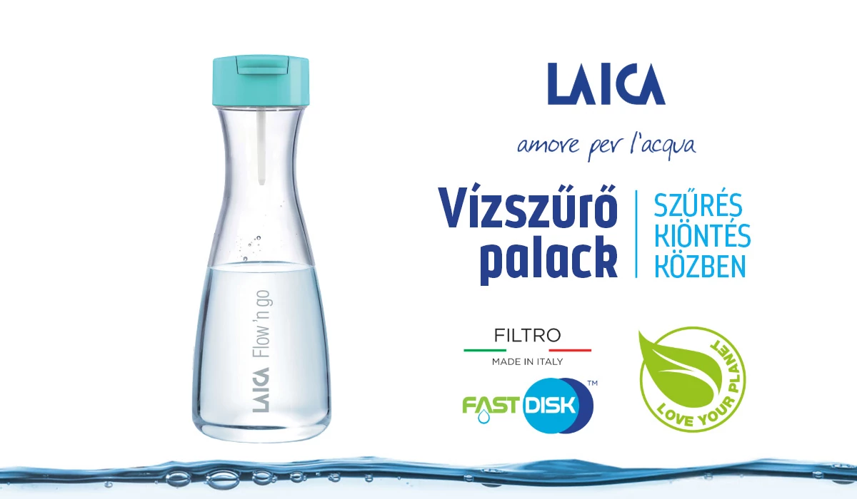 LAICA Flow 'n Go 1 l  vízszűrő kancsó 1+3 vízszűrőbetétes promóciós szett