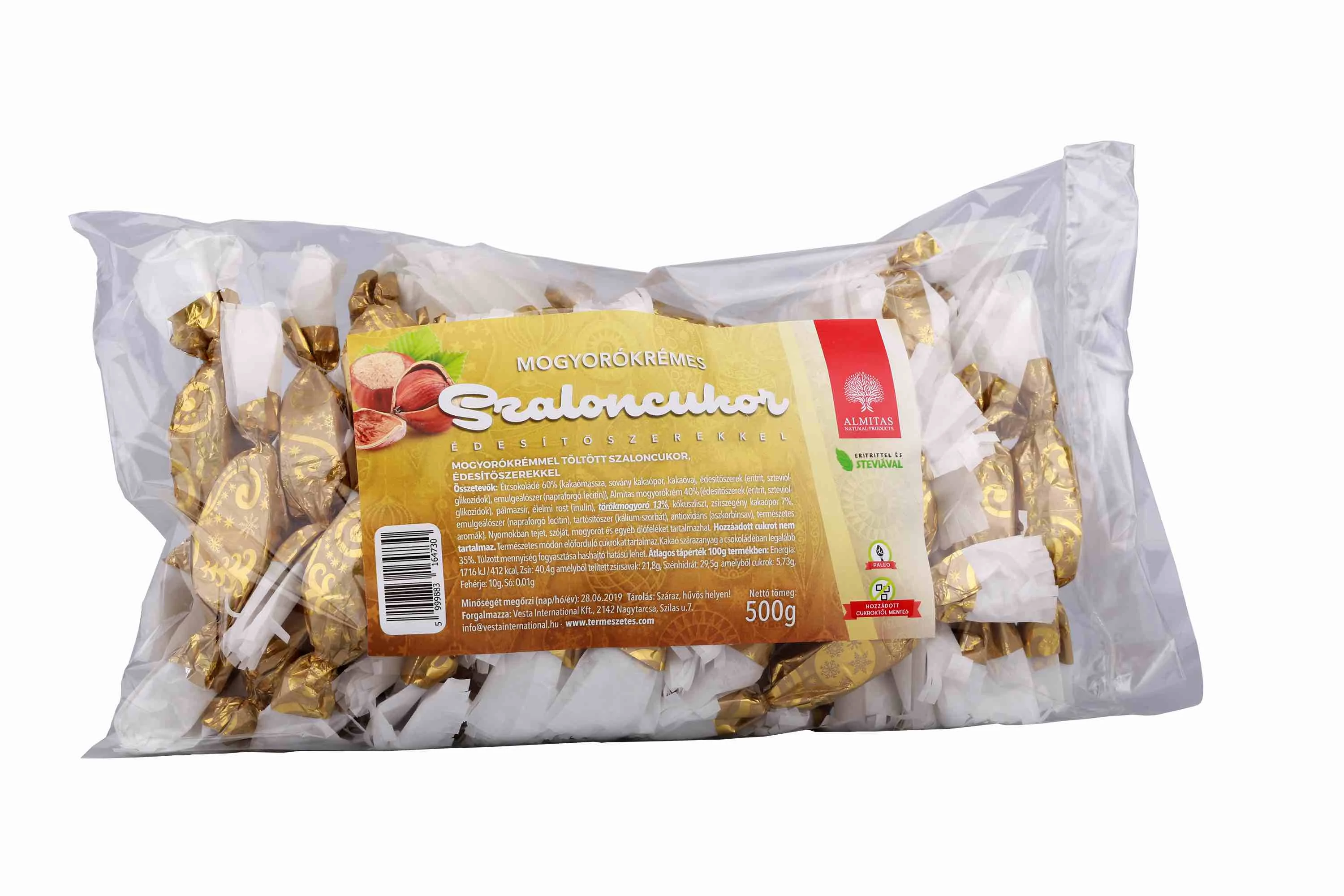 Paleo mogyorókrémes szaloncukor 500 g